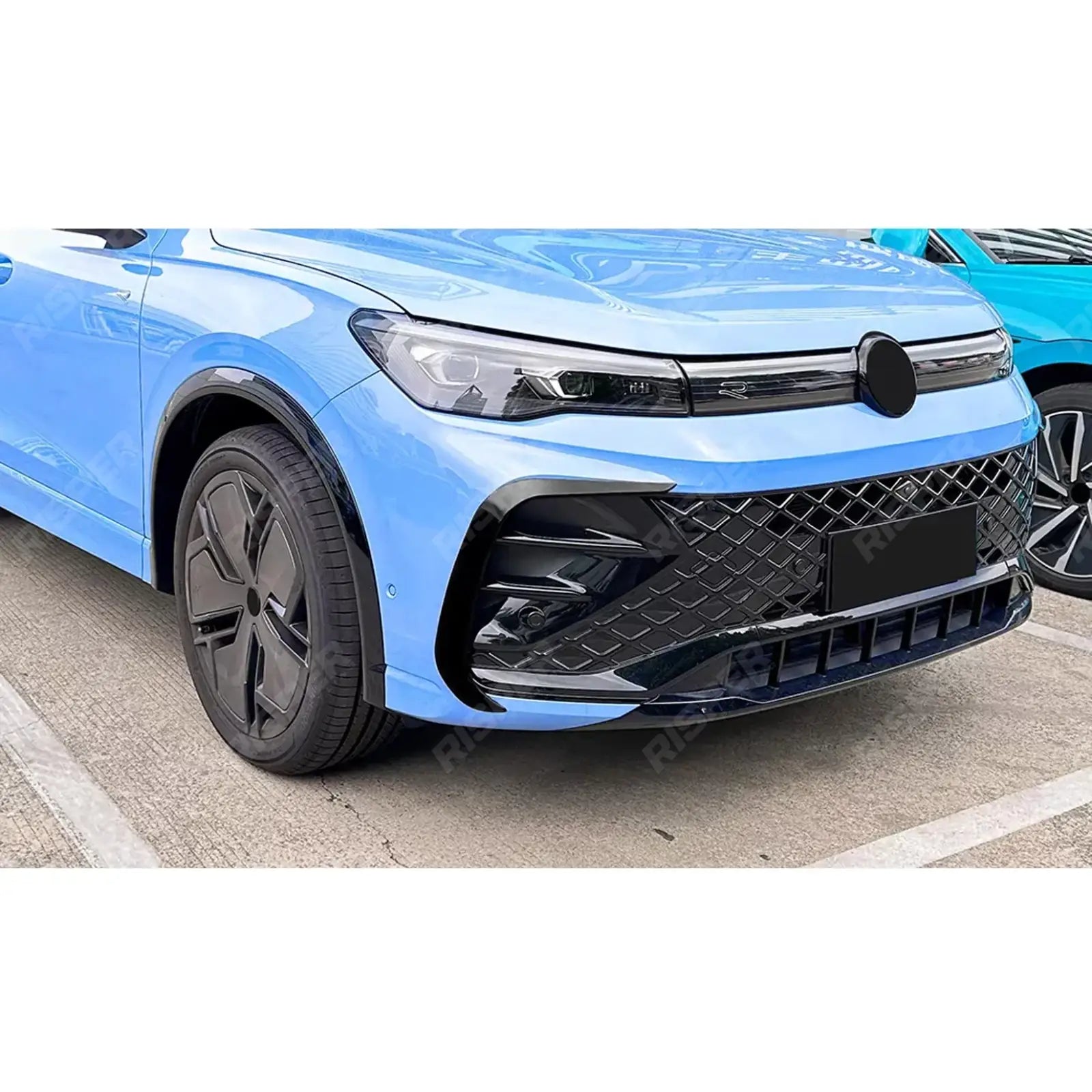 Front Canards In Gloss Black For Volkswagen Tiguan MK3 2024+ R Line