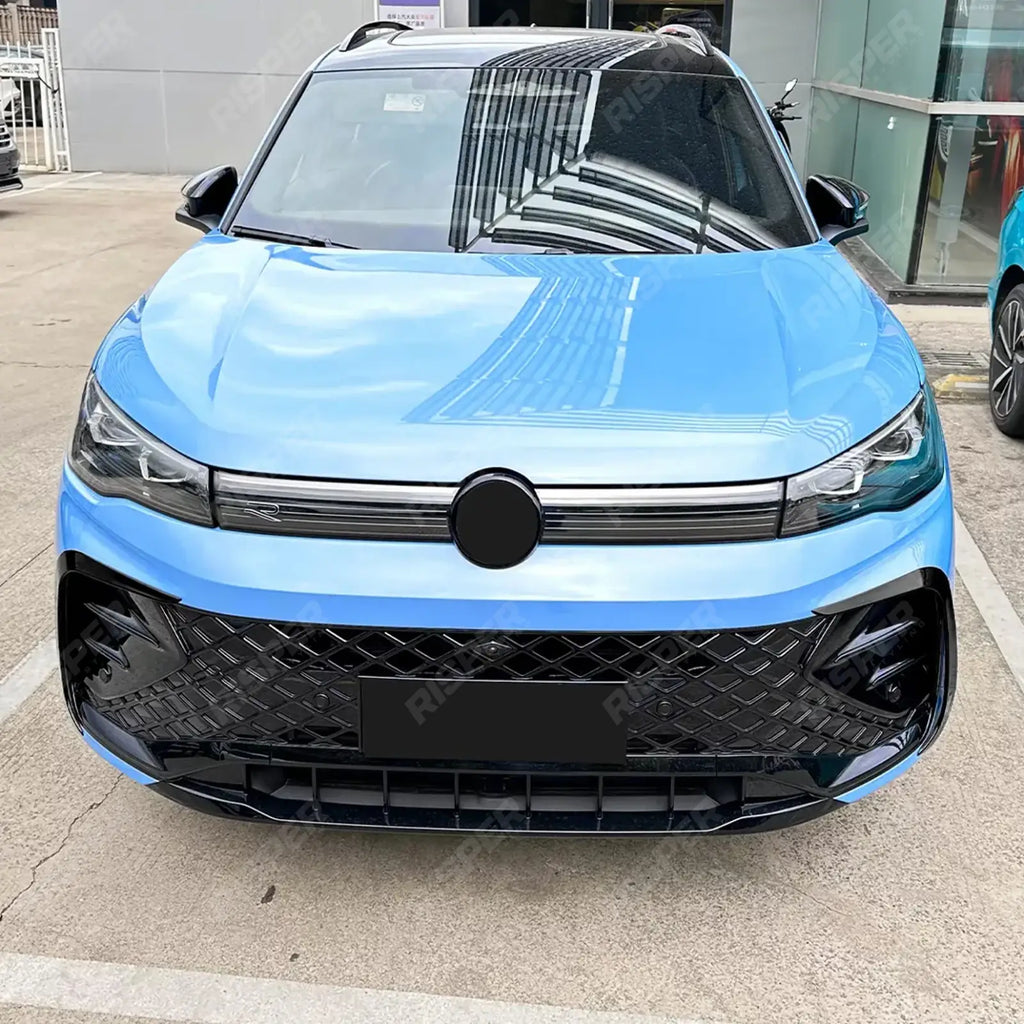 Front Canards In Gloss Black For Volkswagen Tiguan MK3 2024+ R Line