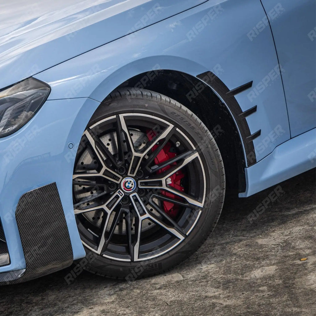Pre Preg Carbon Fibre Front Fender Trims For BMW M2 G87