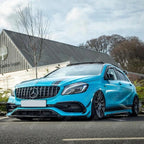 Front Grill Pan Americana GT R Style in Gloss Black For Mercedes A Class W177 2018+