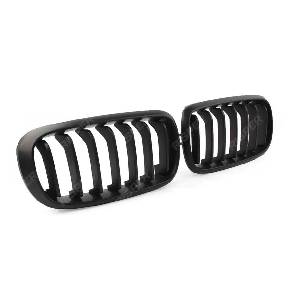 Front Grill Solid Slat In Matte Black For Bmw X5 F15 2013-2018