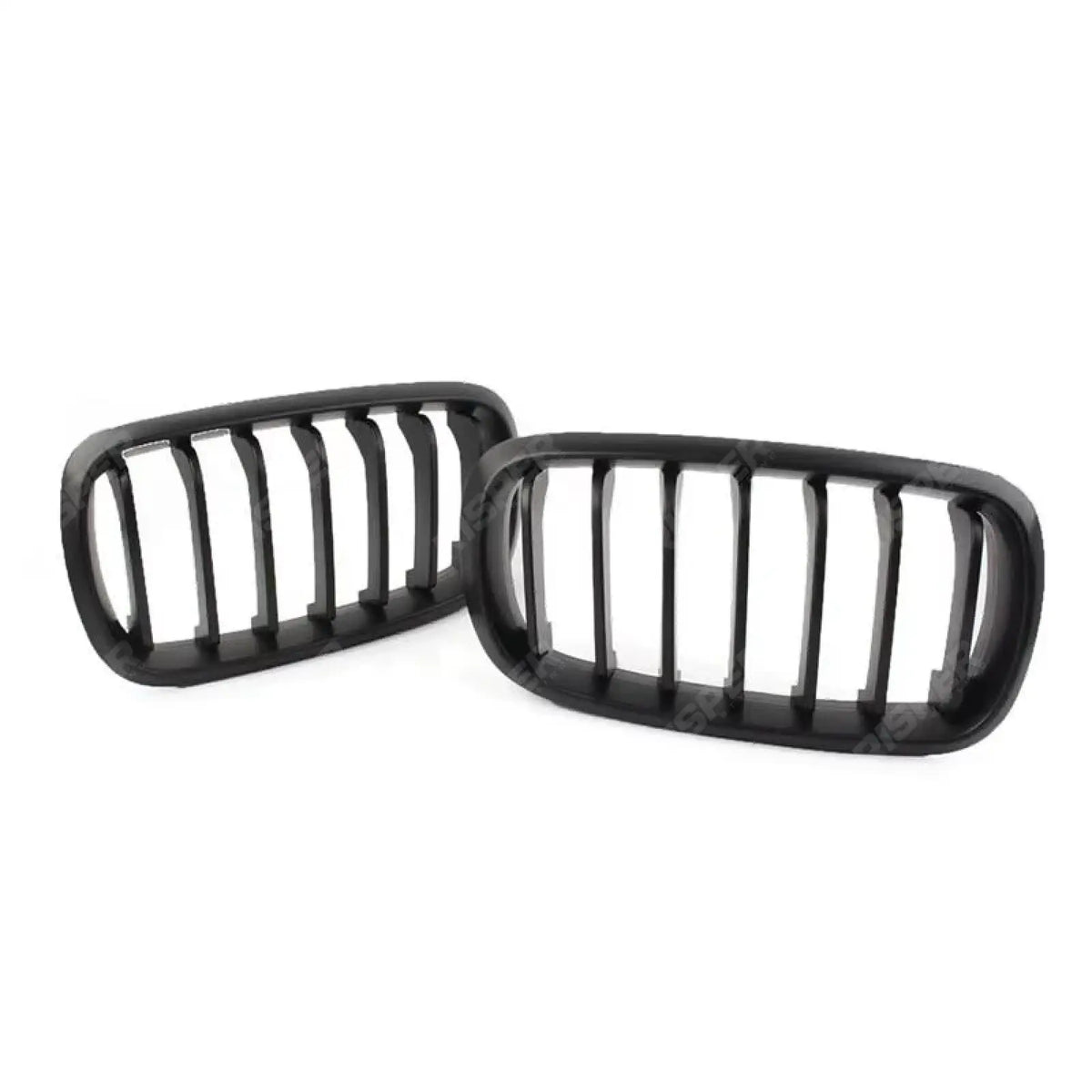 Front Grill Solid Slat In Matte Black For Bmw X5 F15 2013-2018