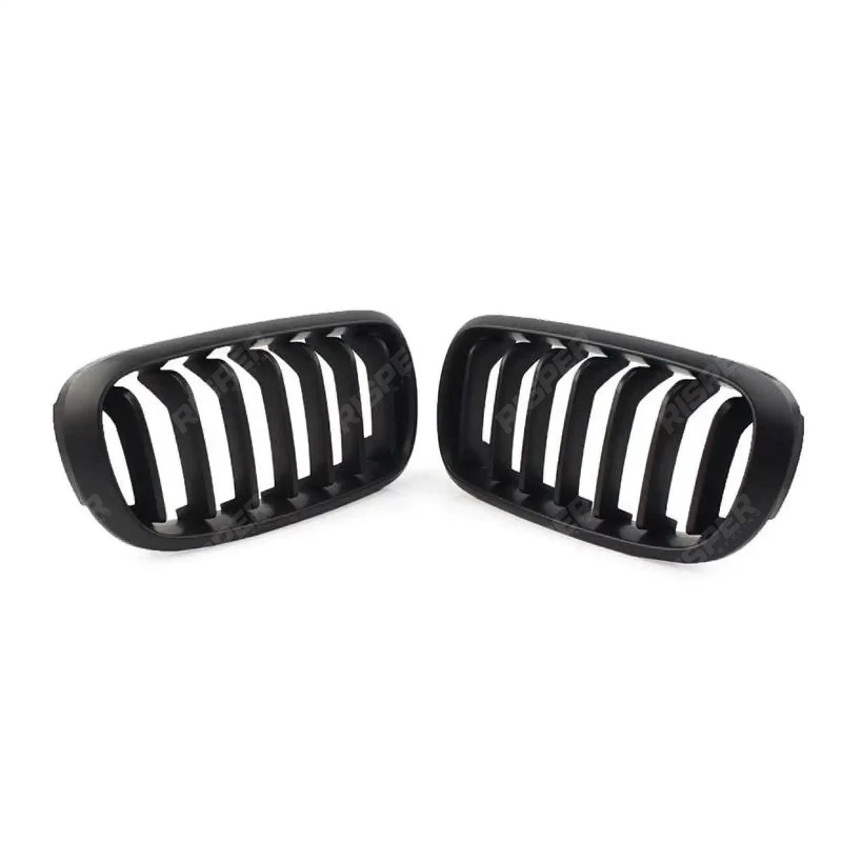 Front Grill Solid Slat In Matte Black For Bmw X5 F15 2013-2018