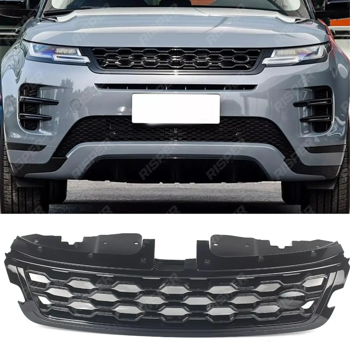 Front Grille In Gloss Black For Range Rover Evoque 2020 On
