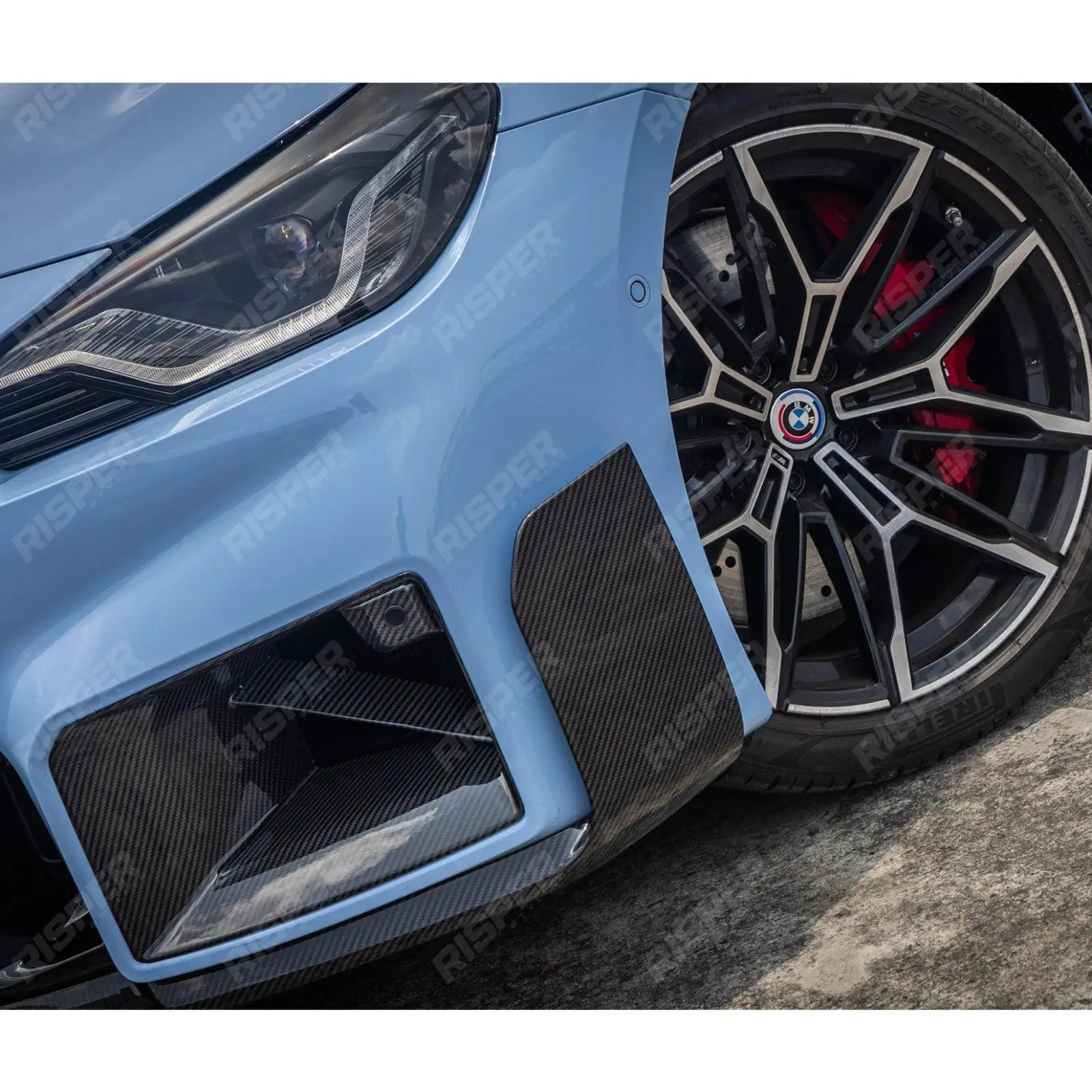 Pre Preg Carbon Fibre Front Intake Duct Inserts For BMW M2 G87
