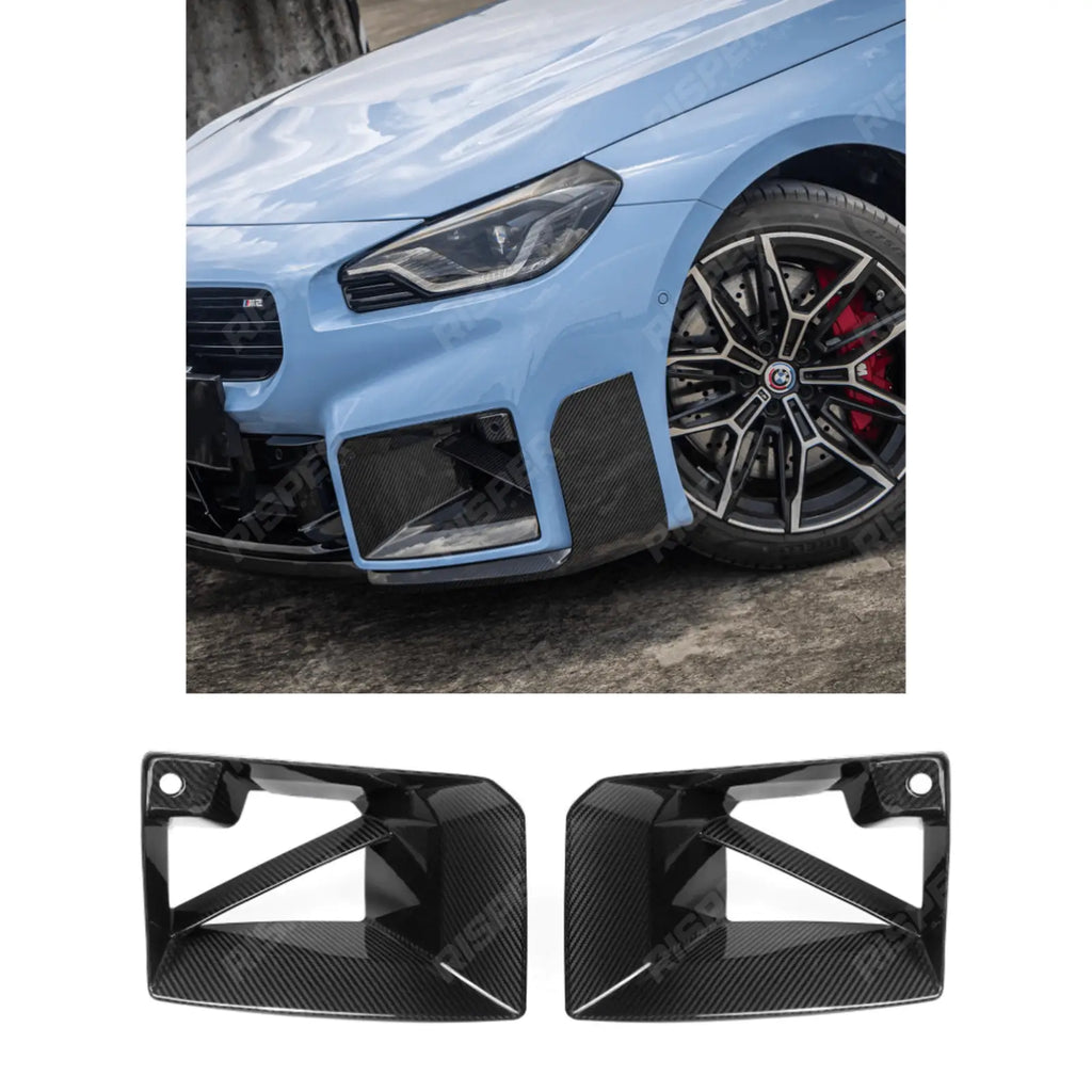Pre Preg Carbon Fibre Front Intake Duct Inserts For BMW M2 G87