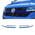 Front Radiator Badged Grille Upper Lower Clip In Trim For VW T6.1 Transporter