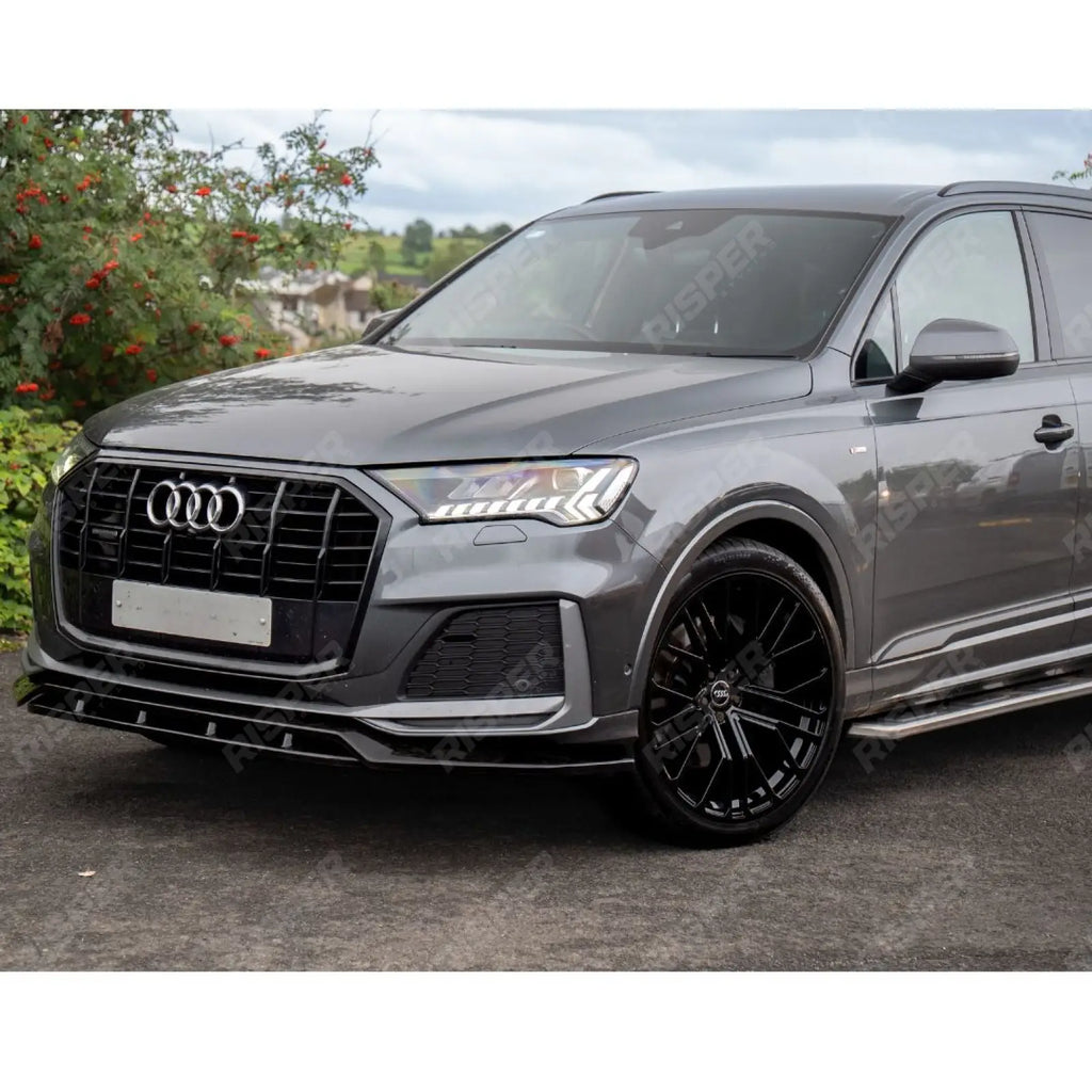 Front Splitter For Audi SQ7 MK2 Facelift 2019+ - Front Splitter / Audi Q7 S-Line MK2 Facelift 2019+