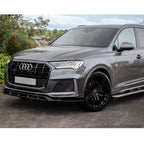 Front Splitter For Audi SQ7 MK2 Facelift 2019+ - Front Splitter / Audi Q7 S-Line MK2 Facelift 2019+