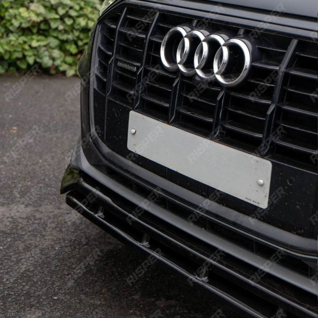 Front Splitter For Audi SQ7 MK2 Facelift 2019+ - Front Splitter / Audi Q7 S-Line MK2 Facelift 2019+