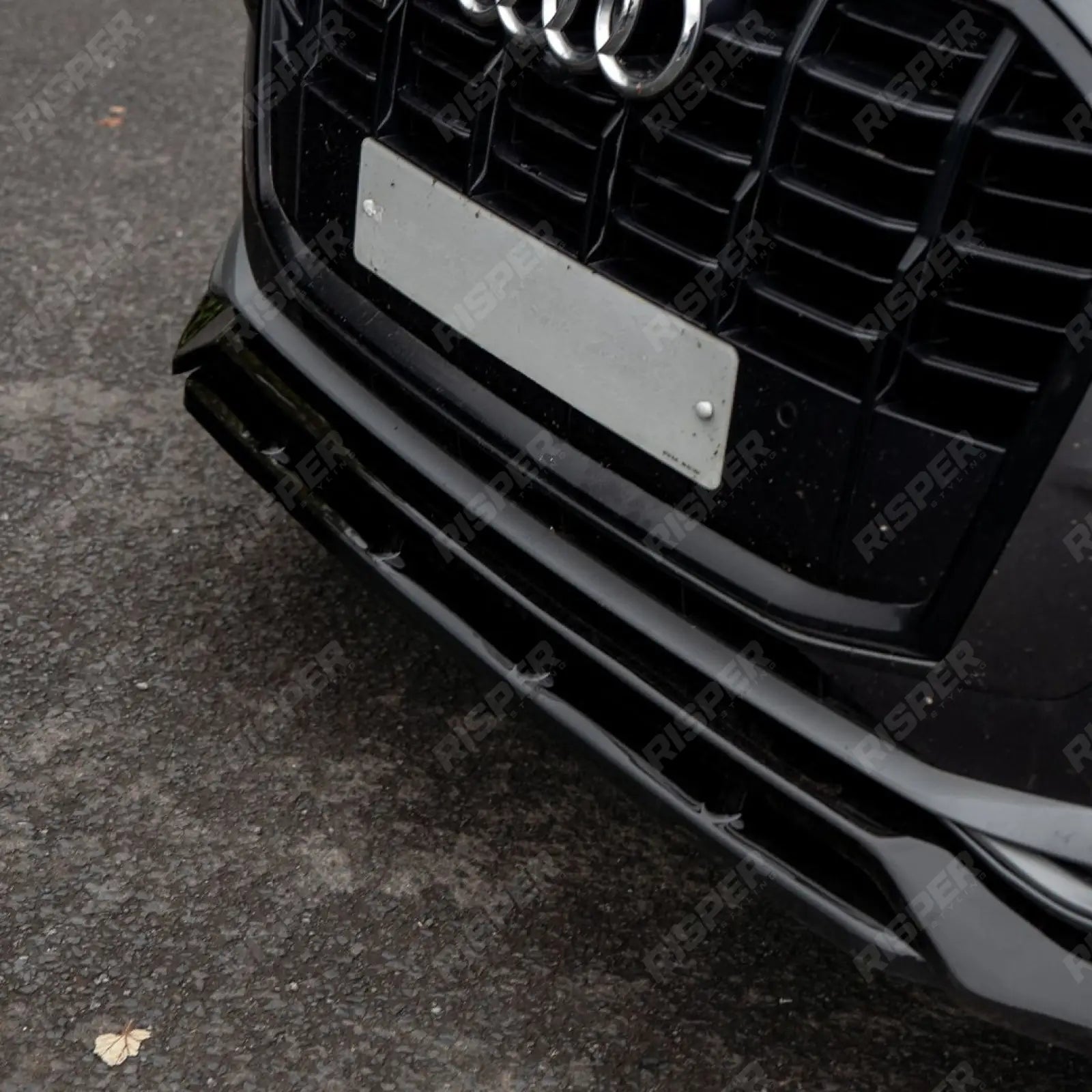 Front Splitter For Audi SQ7 MK2 Facelift 2019+ - Front Splitter / Audi Q7 S-Line MK2 Facelift 2019+