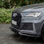 Front Splitter For Audi SQ7 MK2 Facelift 2019+ - Front Splitter / Audi Q7 S-Line MK2 Facelift 2019+