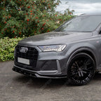 Front Splitter For Audi SQ7 MK2 Facelift 2019+ - Front Splitter / Audi Q7 S-Line MK2 Facelift 2019+