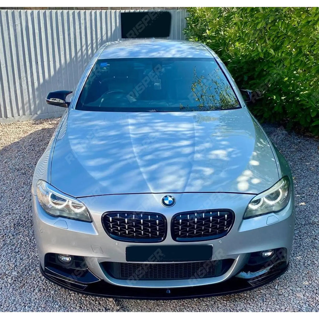 Front Splitter Gloss Black For BMW 5 Series M Sport F10 2010-2017