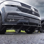Front Splitter Gloss Black For VW Transporter T6.1