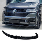 Front Splitter Gloss Black For VW Transporter T6.1