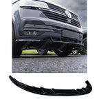 Front Splitter Gloss Black For VW Transporter T6.1