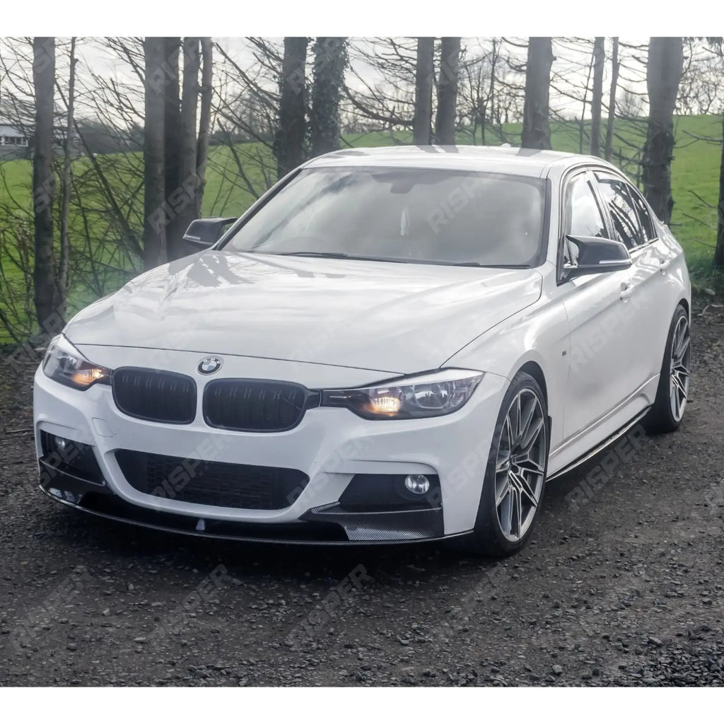Front Splitter in Carbon Look For BMW 3 Series F30 F31 M Sport