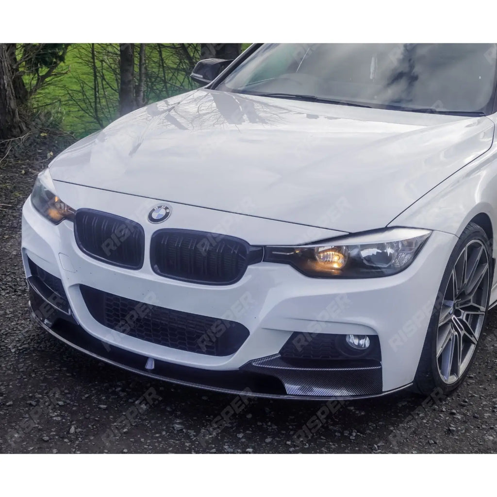 Front Splitter in Carbon Look For BMW 3 Series F30 F31 M Sport