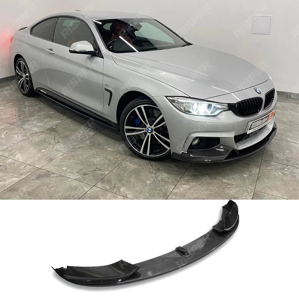 Front Splitter in Carbon Look For BMW 4 Series M Sport F32/F36 M Performance