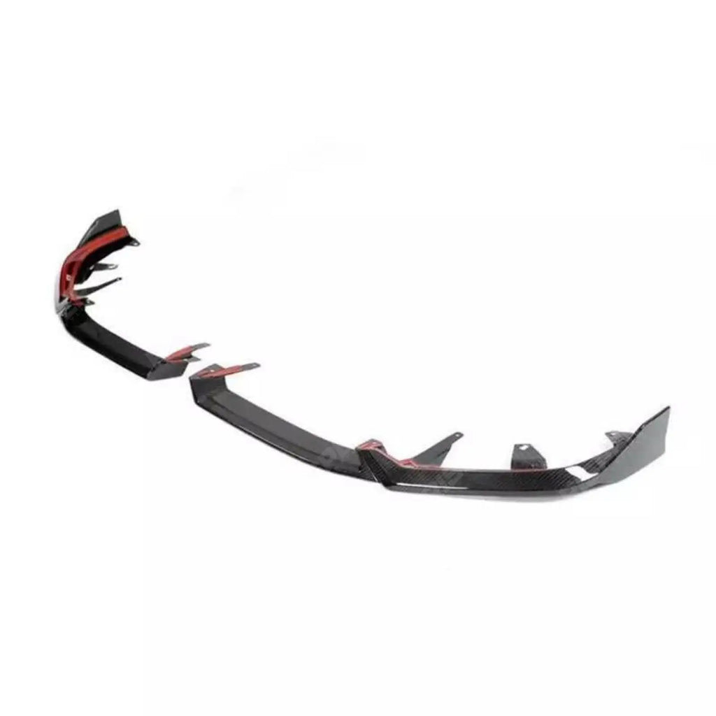 Front Splitter In Carbon Look For Bmw 5 Series G60 2024 On - M Sport