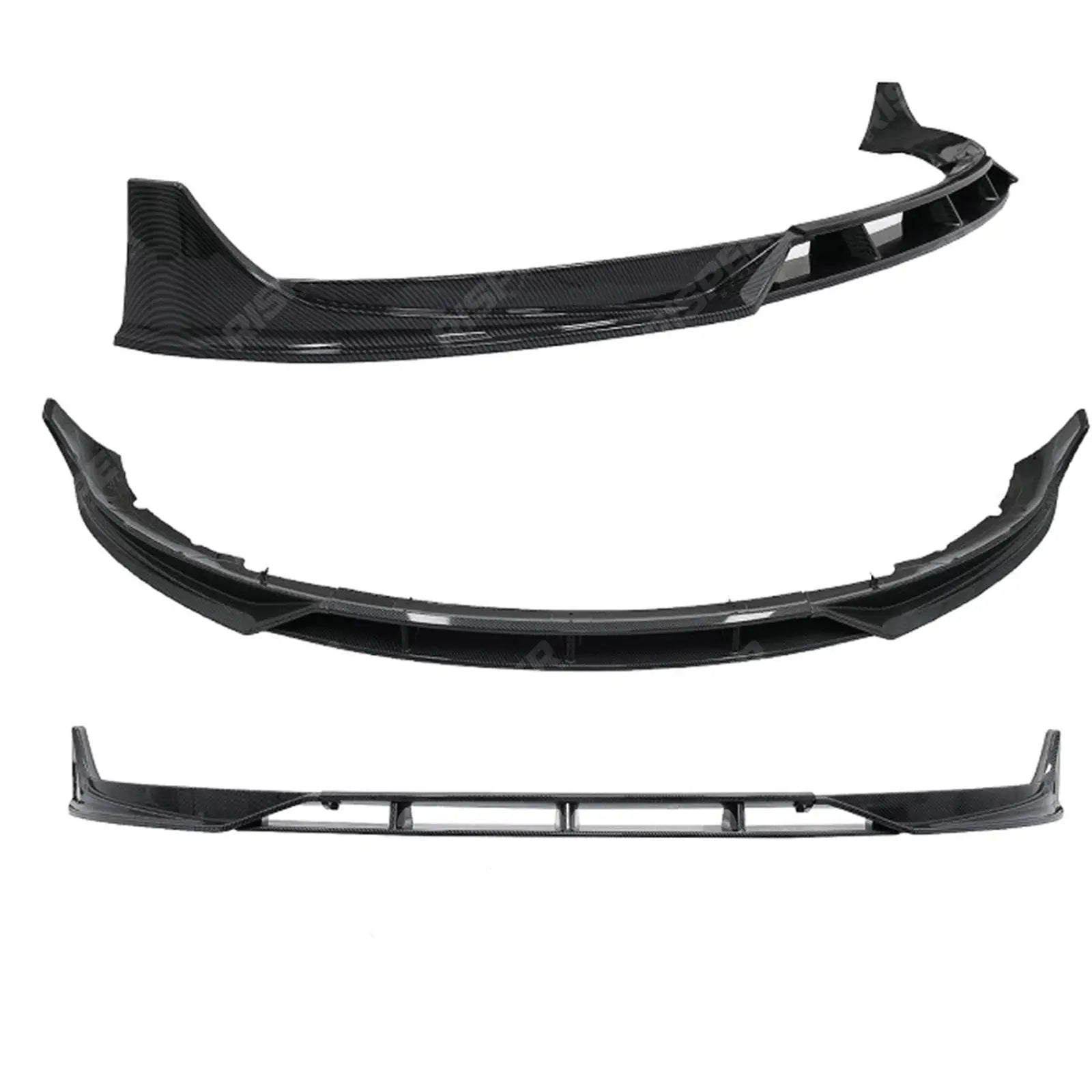 Front Splitter In Carbon Look For Tesla Model 3 2018 - 2023