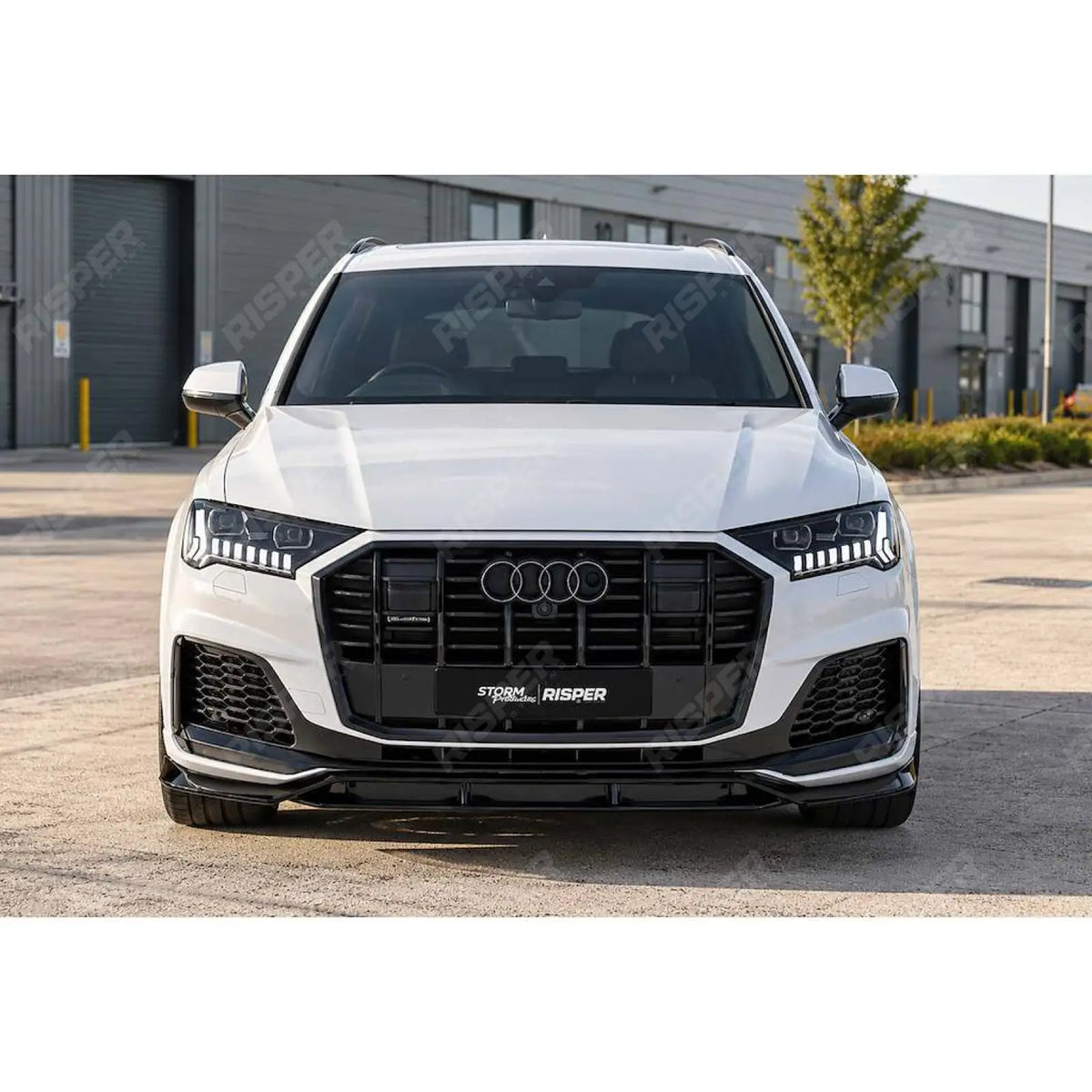 Front Splitter In Gloss Black For Audi Q7 S Line 4m 2019+