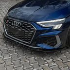 Front Splitter In Gloss Black For Audi S3 8Y 2020-2024 - A3 S-Line 8Y 2020-2024