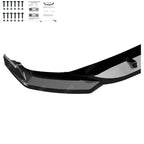 Front Splitter In Gloss Black For Audi SQ5 / Q5 S-Line Mk2 Facelift 2020-2024