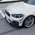 FRONT SPLITTER IN GLOSS BLACK For BMW 1 SERIES F20 F21 LCI STANDARD (NON M SPORT) 2015-2019