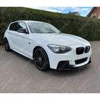 Front Splitter In Gloss Black For Bmw 1 Series F20 M Sport Pre Lci 2012-2015