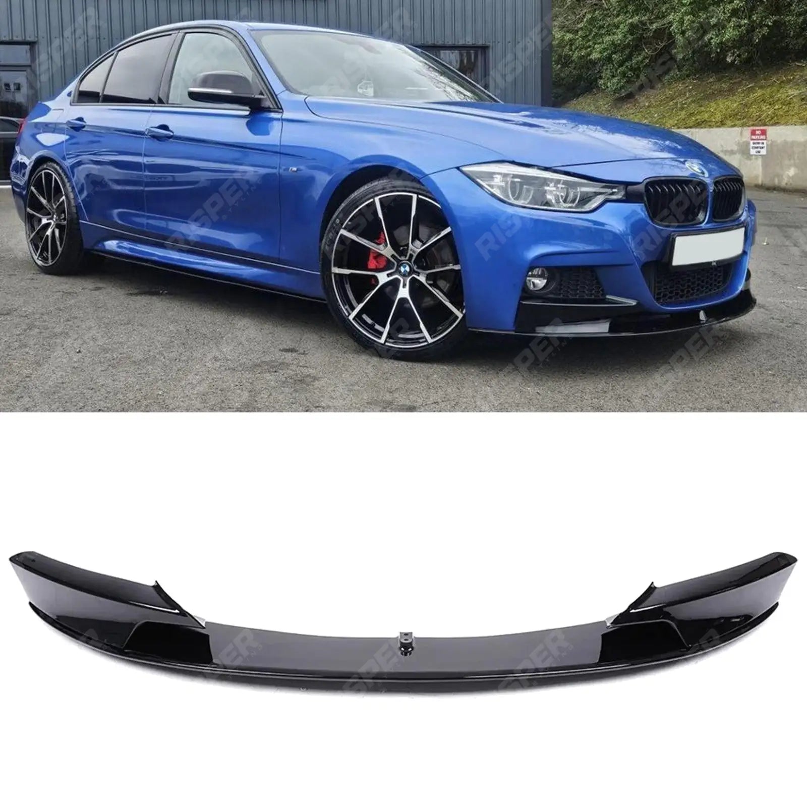 Front Splitter in Gloss Black For BMW 3 Series F30 F31 F35 M Sport