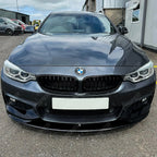Front Splitter in Gloss Black For BMW 4 Series F32/F36 M Sport