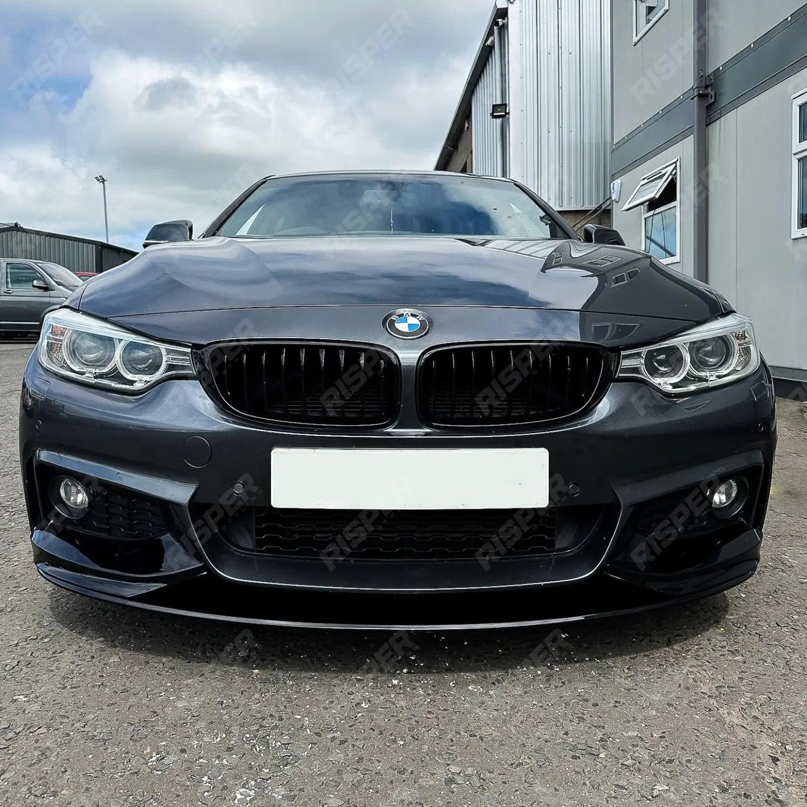 Front Splitter in Gloss Black For BMW 4 Series F32/F36 M Sport