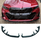 Front Splitter In Gloss Black For Bmw 5 Series G60 G68 M Sport