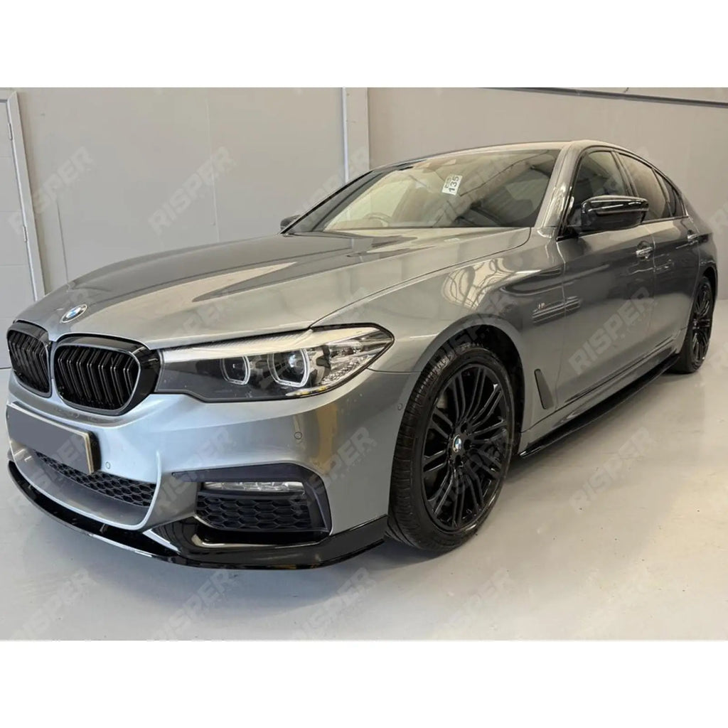 Front Splitter In Gloss Black For BMW 5 Series M Sport G30 G31 2017-2020 (pre-LCI)