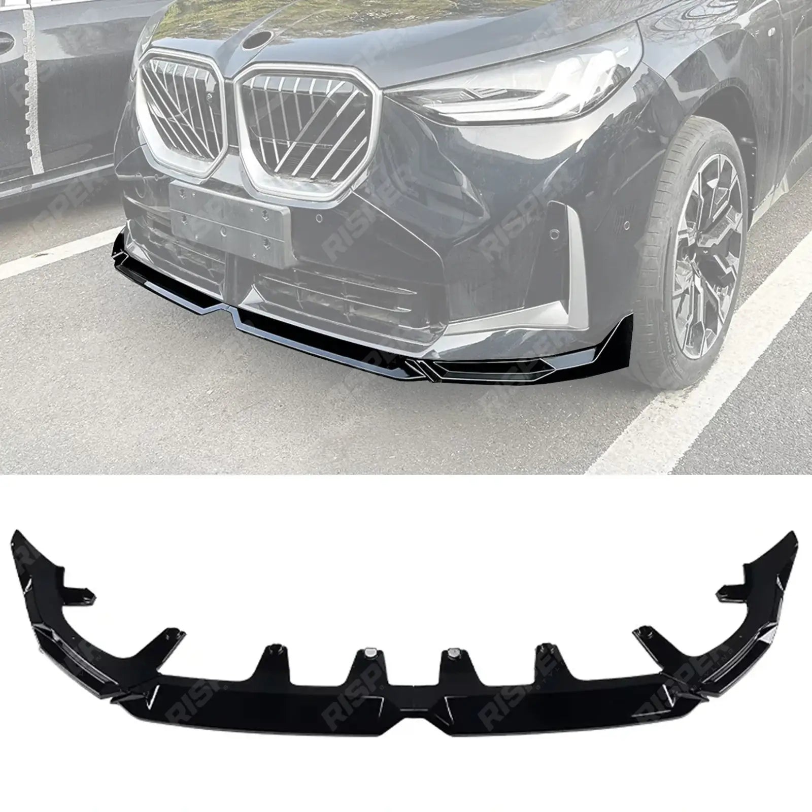 Front Splitter In Gloss Black For BMW X3 G45 2025+ - M Sport
