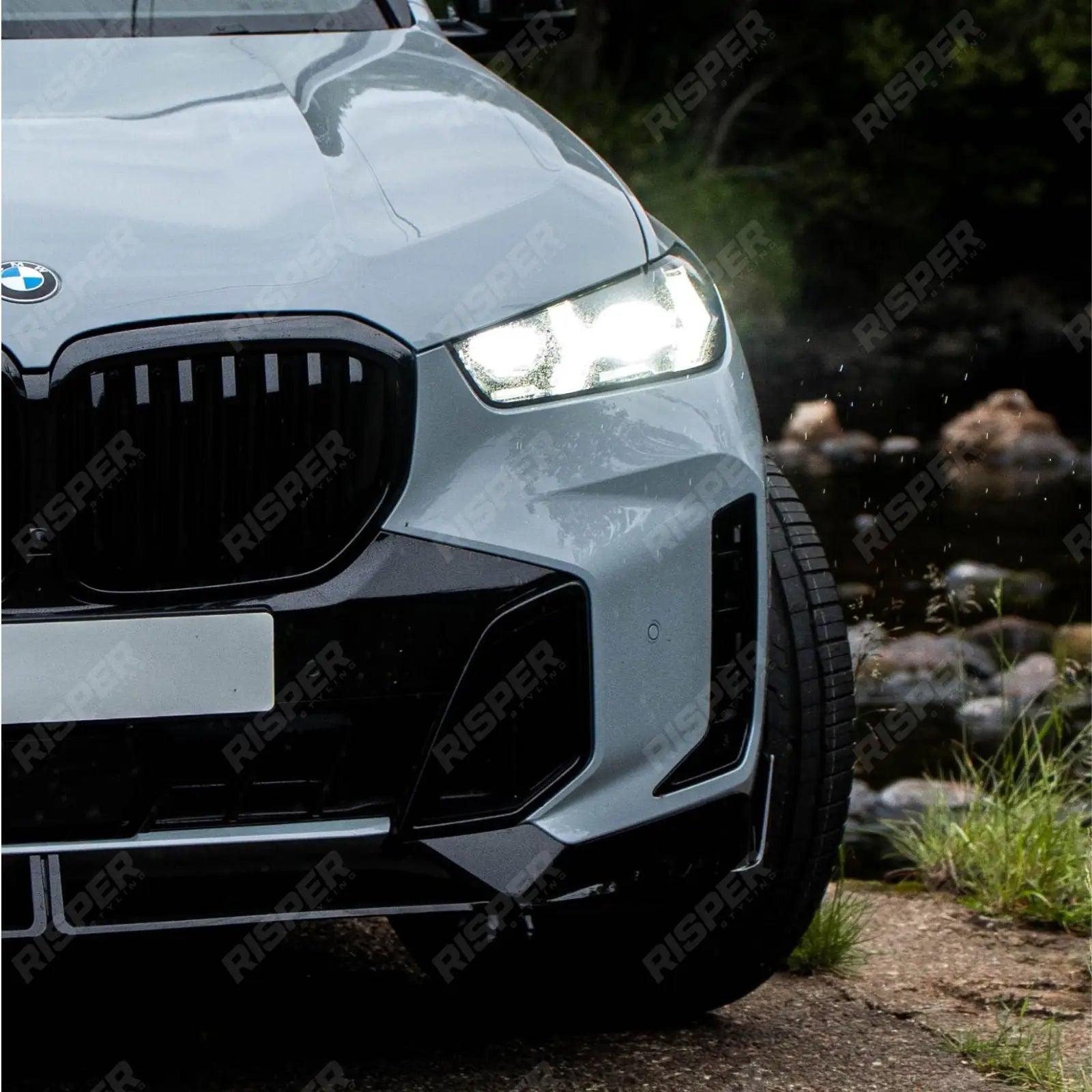 Front Splitter In Gloss Black For BMW X5 G05 LCI M Sport 2023+