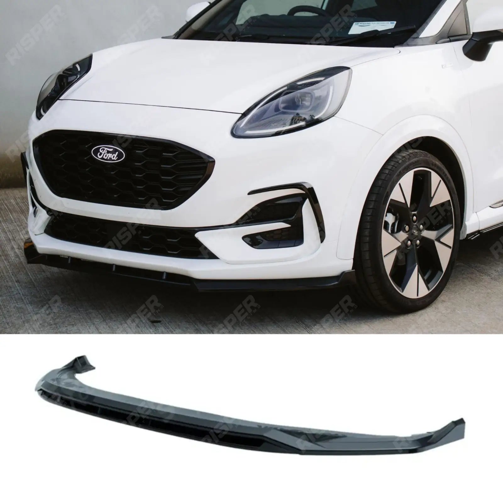 Front Splitter In Gloss Black For Ford Puma ST Line & ST Line X 2019+