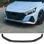 Front Splitter In Gloss Black For Hyundai I20 N Mk3 2020+