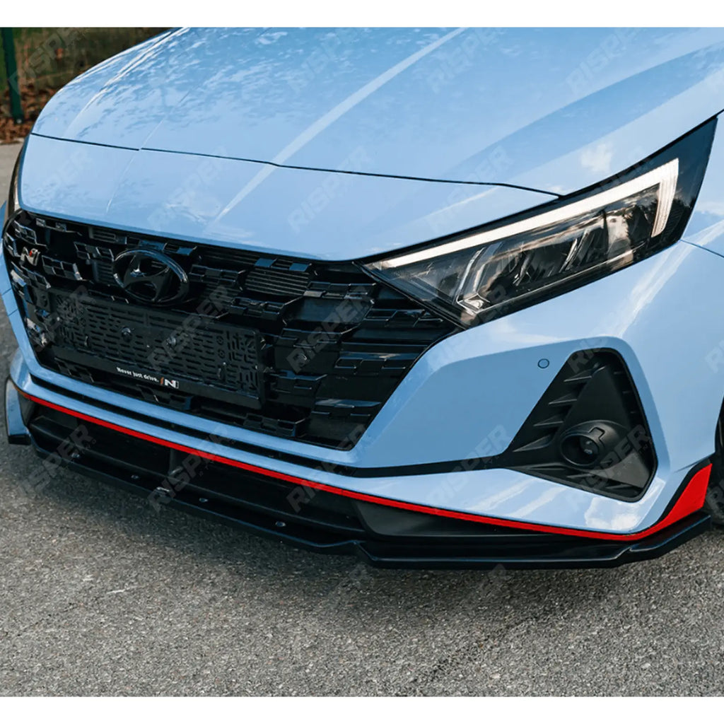 Front Splitter In Gloss Black For Hyundai I20 N Mk3 2020+