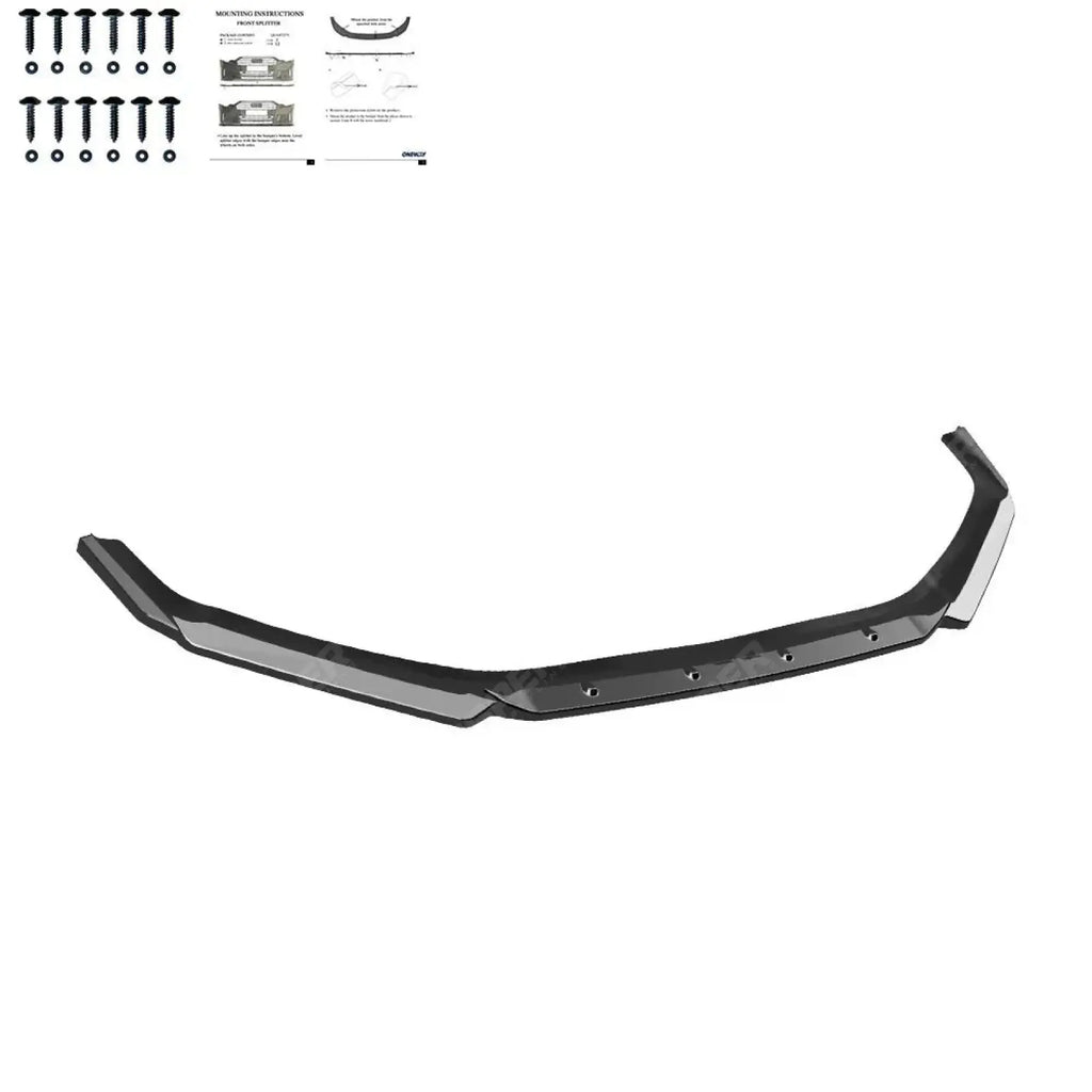 Front Splitter In Gloss Black For Hyundai I20 N Mk3 2020+