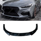 Front Splitter In Gloss Black For Hyundai i30 N MK3 Hatchback/Fastback 2017-2020