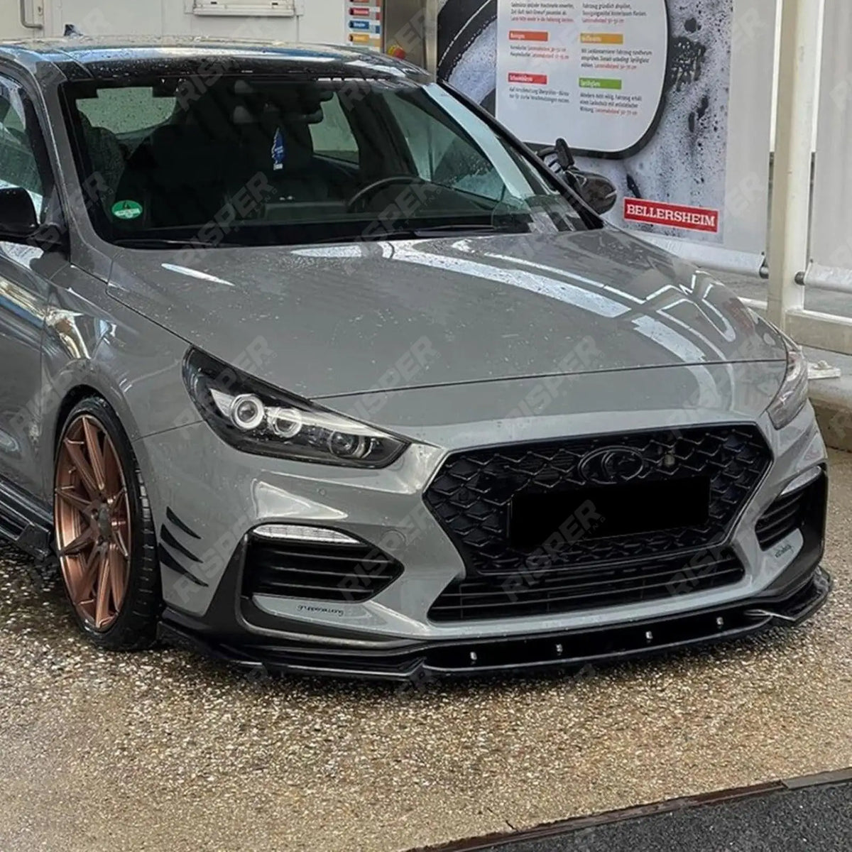 Front Splitter In Gloss Black For Hyundai i30 N MK3 Hatchback/Fastback 2017-2020