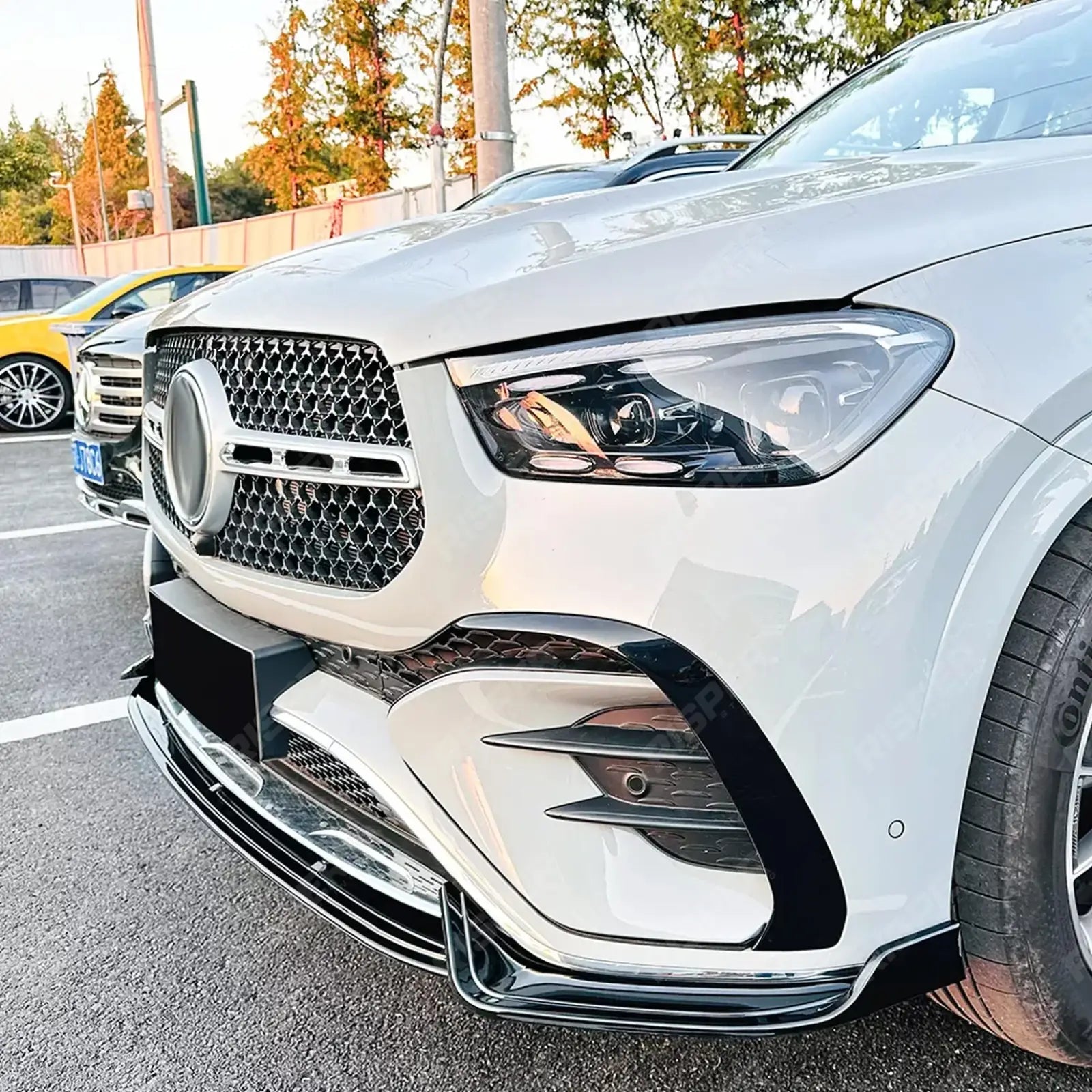 Front Splitter In Gloss Black For Mercedes GLE W167 C167 2024+ AMG Line Facelift