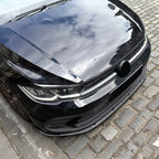 FRONT SPLITTER IN GLOSS BLACK For VOLKSWAGEN GOLF MK8 2020-2023 STANDARD (STYLE/LIFE)