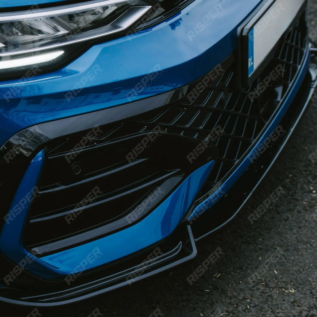 Front Splitter In Gloss Black For Volkswagen Golf MK8.5 Facelift GTI R R Line
