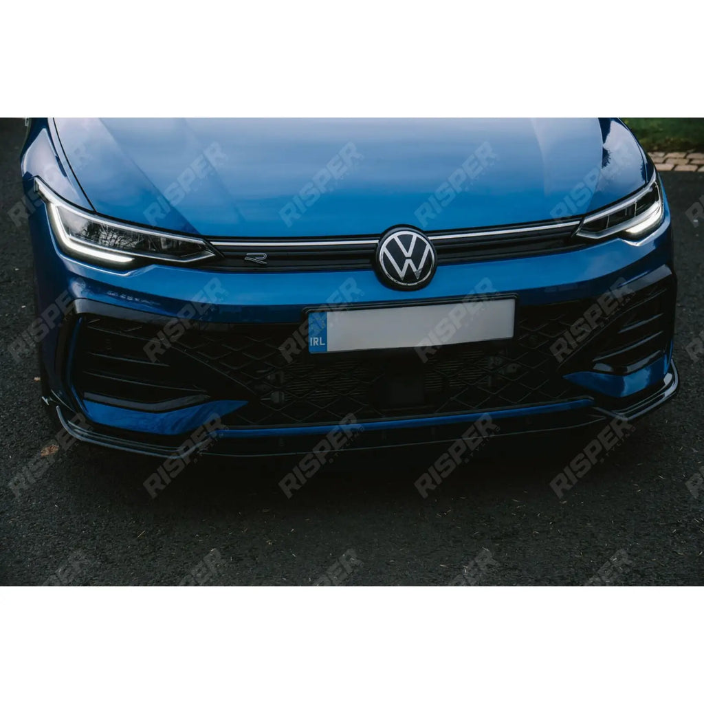 Front Splitter In Gloss Black For Volkswagen Golf MK8.5 Facelift GTI R R Line