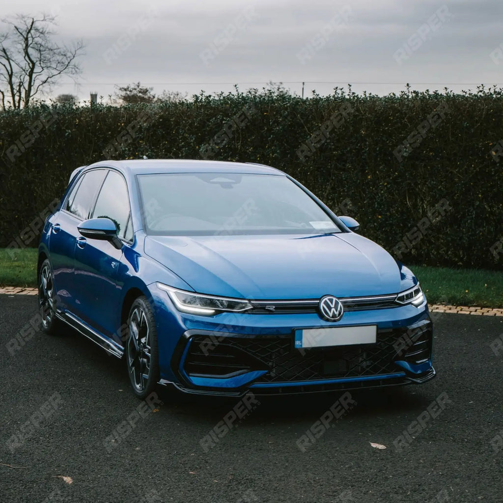 Front Splitter In Gloss Black For Volkswagen Golf MK8.5 Facelift GTI R R Line