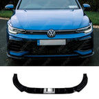 Front Splitter In Gloss Black For Volkswagen Golf MK8.5 Facelift GTI R R Line